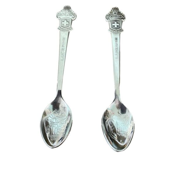 Rolex Bucherer of Switzerland CB SS Spoons (2) - Picture 1 of 8